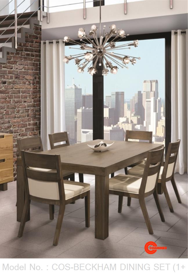 COS-BECKHAM DINING SET (1+6)